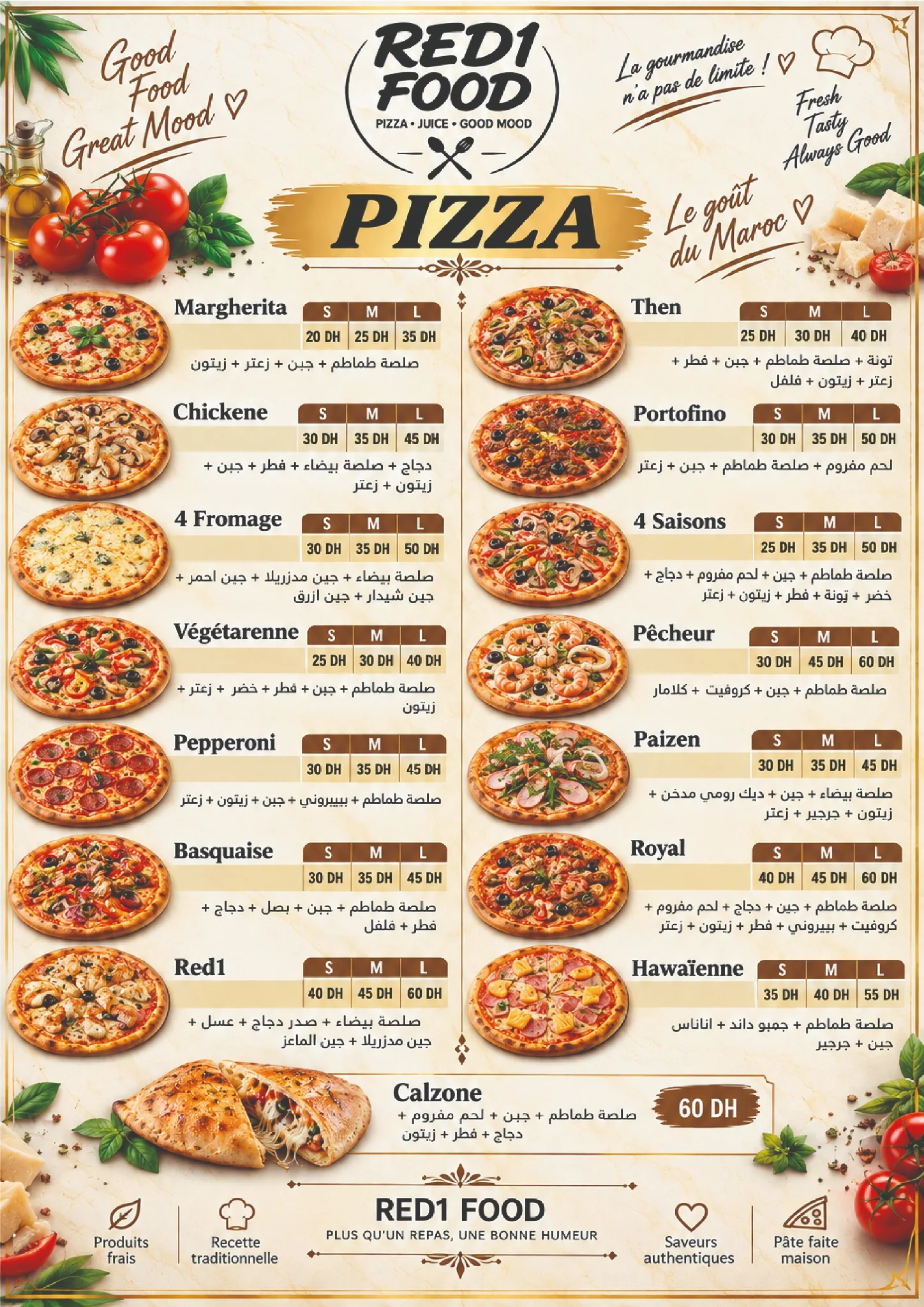 Pizza — RED1 FOOD