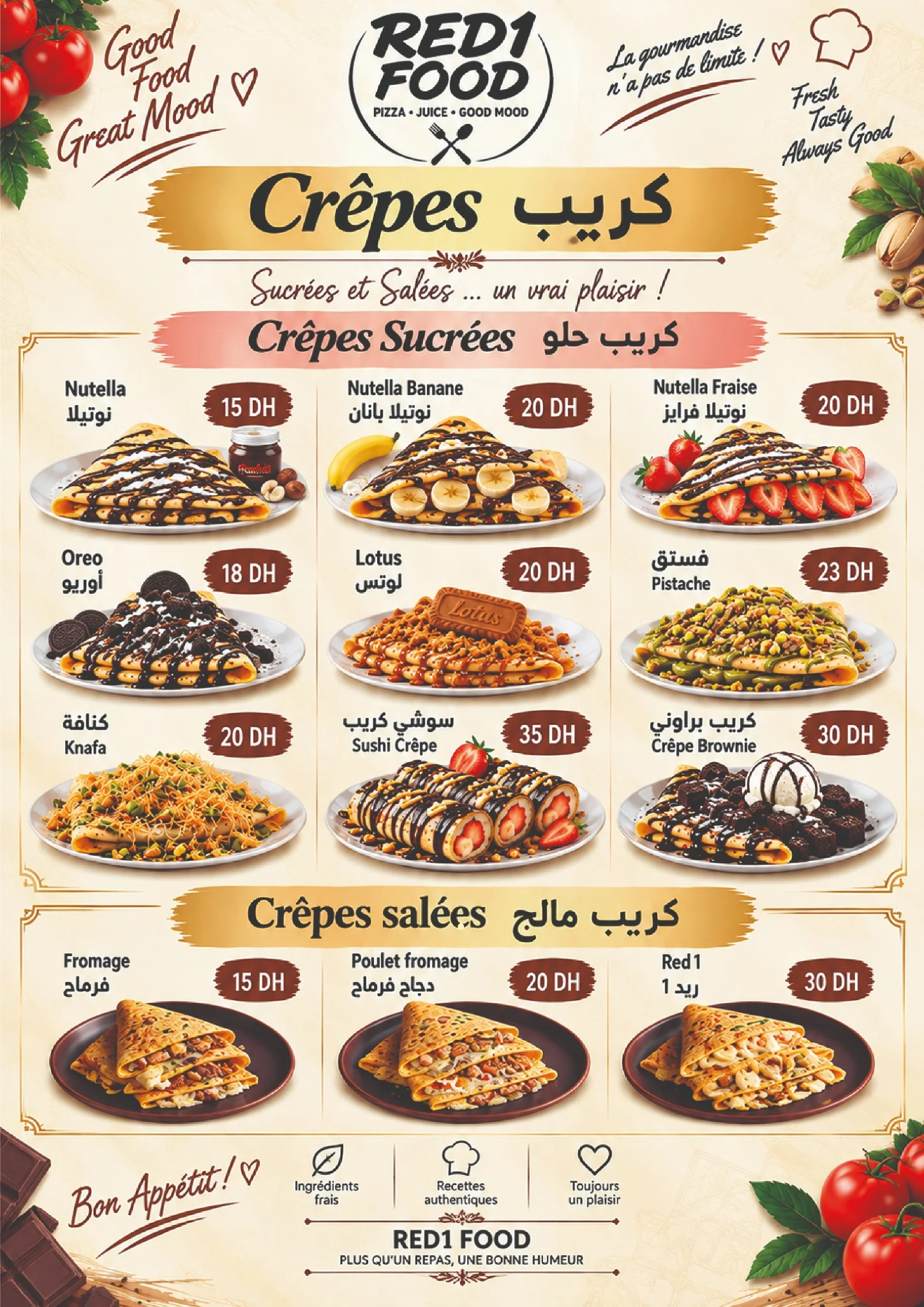 Crêpes — RED1 FOOD